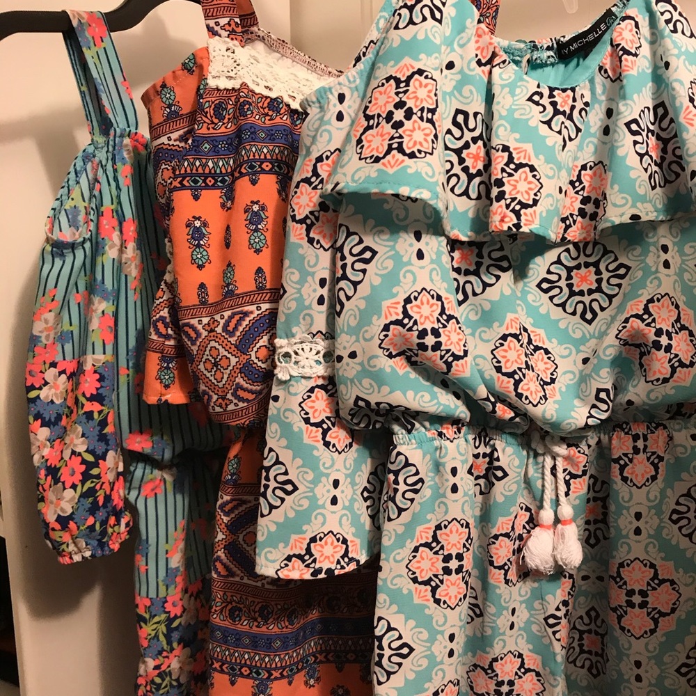 Set of 3 girls rompers
